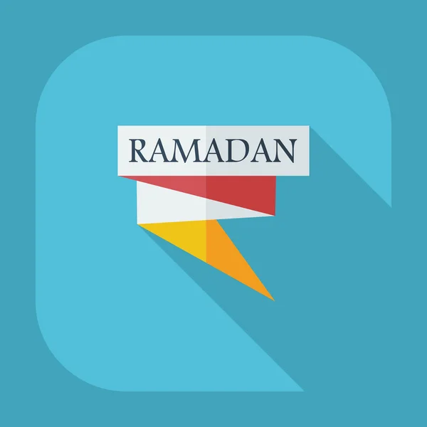 सावली चिन्ह रमजान फ्लॅट आधुनिक डिझाइन — स्टॉक व्हेक्टर