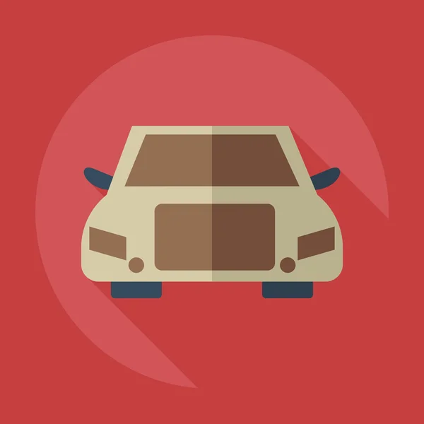 Diseño moderno plano con iconos de sombra coche — Vector de stock