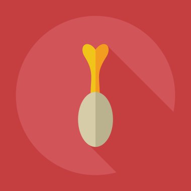 Gölge simgeler etli düz modern tasarım