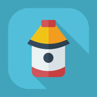 Gölge simgeleri kazak ile düz modern tasarım