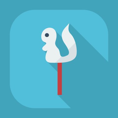 Gölge simgeler şeker ile düz modern tasarım