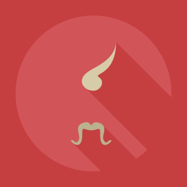 Düz modern tasarım gölge simgelerle Kozak