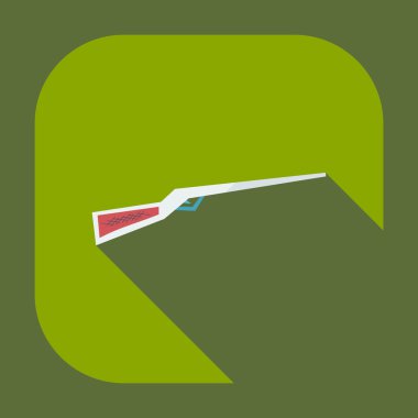 Gölge simgeler kılıç ile düz modern tasarım