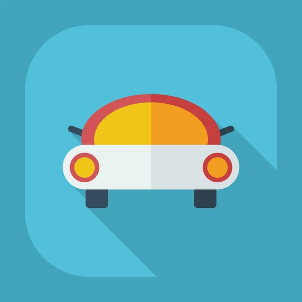 Design moderne plat avec des icônes d'ombre voiture — Image vectorielle