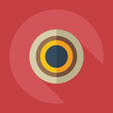 Gölge simgeler sweet ile düz modern tasarım