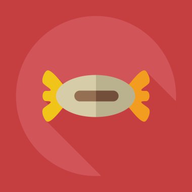 Gölge simgeler sweet ile düz modern tasarım