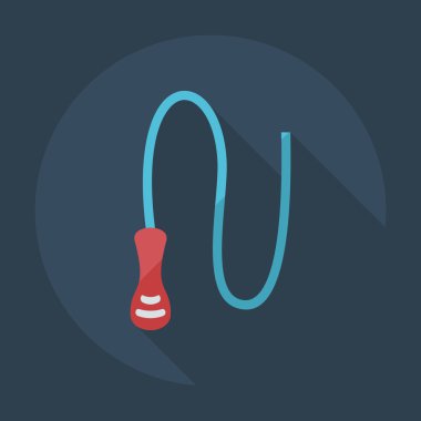 Gölge simgeler belası ile düz modern tasarım