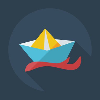 Gölge simgeleri kazak ile düz modern tasarım