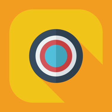 Gölge simgeler sweet ile düz modern tasarım