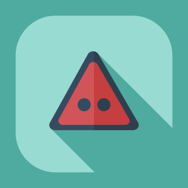 Gölge kutsal kişilerin resmi düğme ile düz modern tasarım