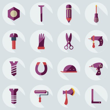 Düz kavramı, set modern tasarımı ile gölge İnşaat