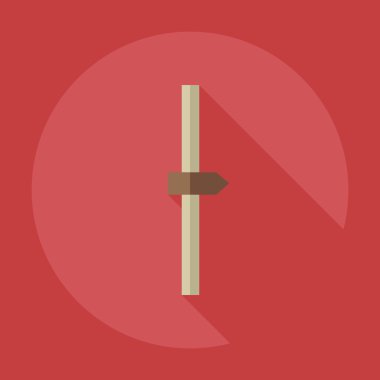 Gölge simgeler ses ile düz modern tasarım