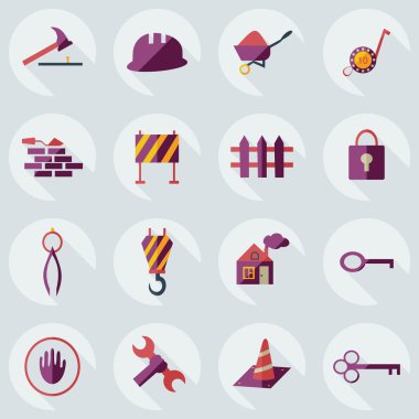 Düz kavramı, set modern tasarımı ile gölge İnşaat