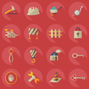 Düz kavramı, set modern tasarımı ile gölge İnşaat