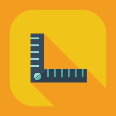 Gölge simgeler bant ile düz modern tasarım