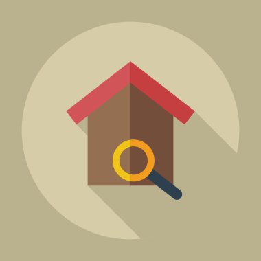 Düz modern tasarımı ile gölge Simgeler kutusunu iç içe geçirme