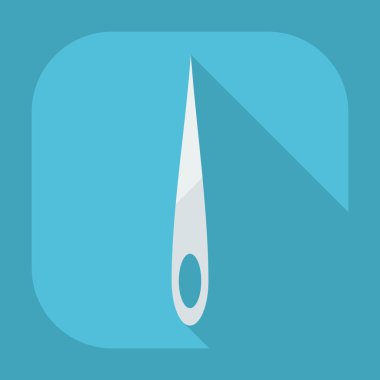 Gölge simgeler iğne ile düz modern tasarım