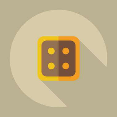 Gölge kutsal kişilerin resmi düğme ile düz modern tasarım