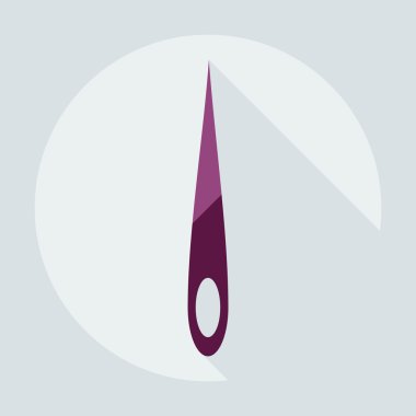 Gölge simgeler iğne ile düz modern tasarım