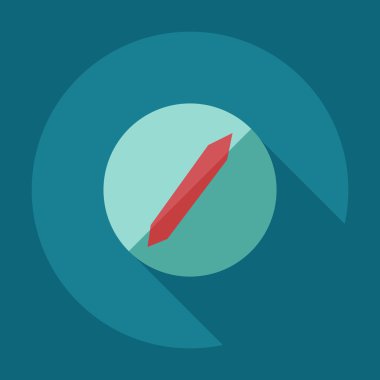 Gölge simgeler vida ile düz modern tasarım