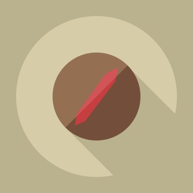 Gölge simgeler vida ile düz modern tasarım