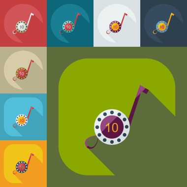 Düz kavramı, gölge bant ile set modern tasarımı