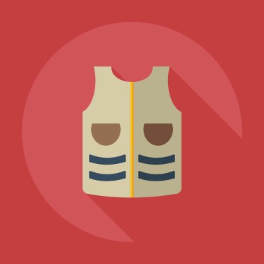 Gölge simgeleri ile düz modern tasarım