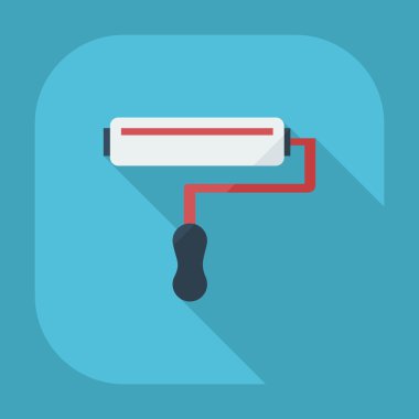 Gölge simgeler rulo düz modern tasarım