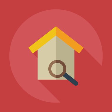 Düz modern tasarımı ile gölge Simgeler kutusunu iç içe geçirme