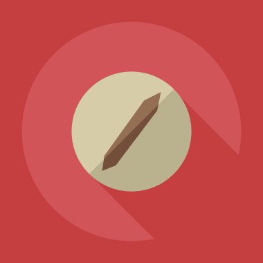 Gölge simgeler vida ile düz modern tasarım