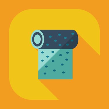 Gölge simgeler bezle düz modern tasarım