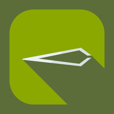 Gölge simgeler cımbız ile düz modern tasarım