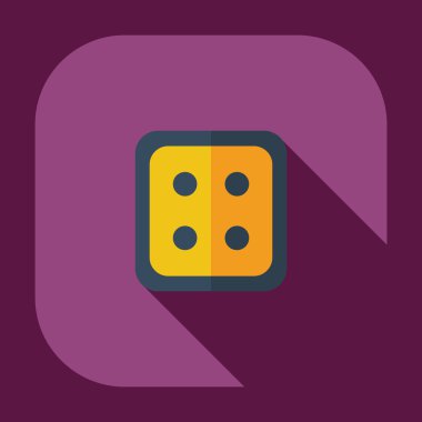 Gölge kutsal kişilerin resmi düğme ile düz modern tasarım