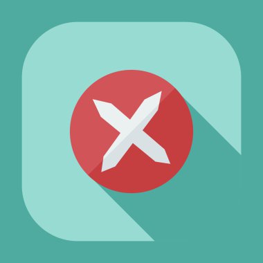 Gölge simgeler vida ile düz modern tasarım