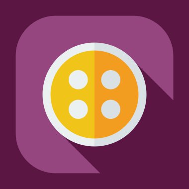 Gölge kutsal kişilerin resmi düğme ile düz modern tasarım