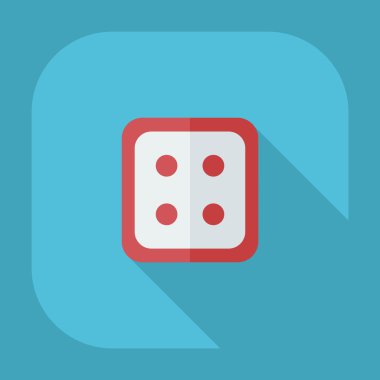 Gölge kutsal kişilerin resmi düğme ile düz modern tasarım