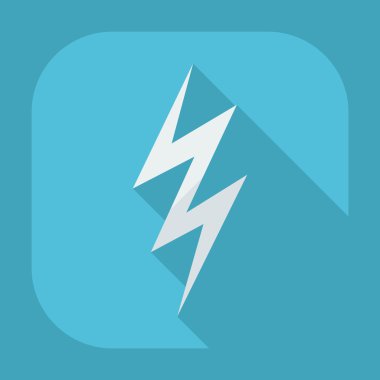 Uyarı gölge simgeleri ile düz modern tasarım