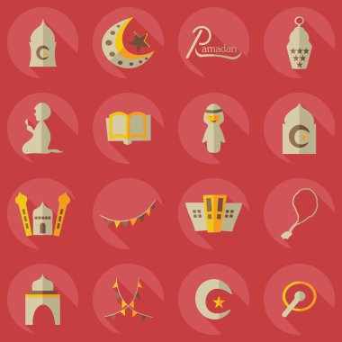 Düz kavramı, set modern tasarımı ile gölge islam