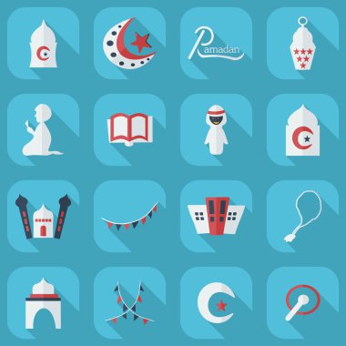 Düz kavramı, set modern tasarımı ile gölge islam