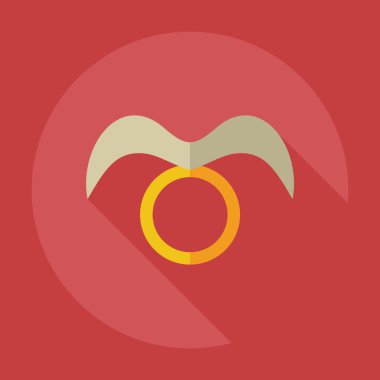 Gölge simgeleri Toros ile düz modern tasarım