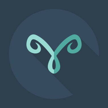 Gölge simgeleri Ram ile düz modern tasarım