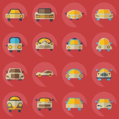 Düz kavramı, gölge araba ile set modern tasarımı