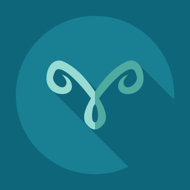 Gölge simgeleri Ram ile düz modern tasarım