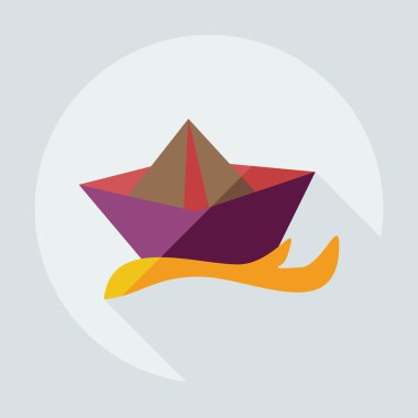 Gölge simgeleri kazak ile düz modern tasarım