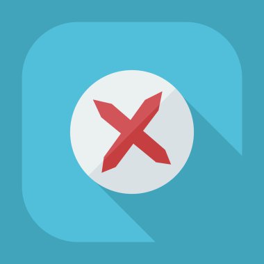 Gölge simgeler vida ile düz modern tasarım