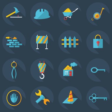 Düz kavramı, set modern tasarımı ile gölge İnşaat