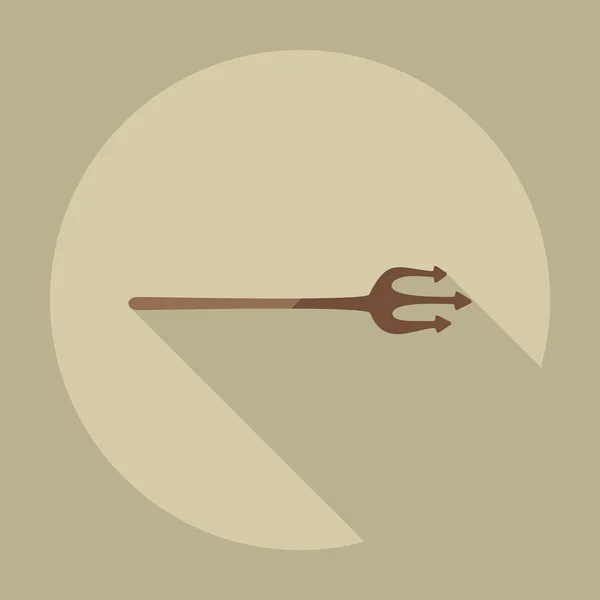 Flat modern design with shadow icons trident — Stock Illustration Flat modern design with shadow icons trident Royalty Free Stock Illustrations