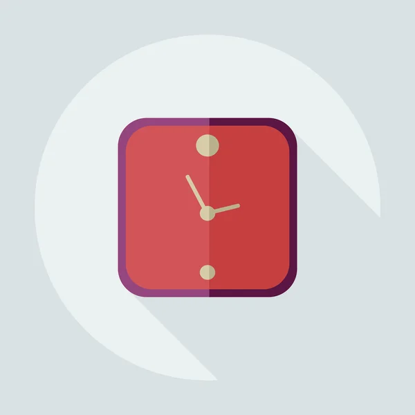 Diseño moderno plano con iconos de sombra reloj — Archivo Imágenes Vectoriales