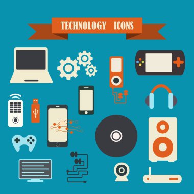 bant konu teknolojisi ile renkli simgeler