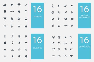 şık set 4 Temalar ve simgeler